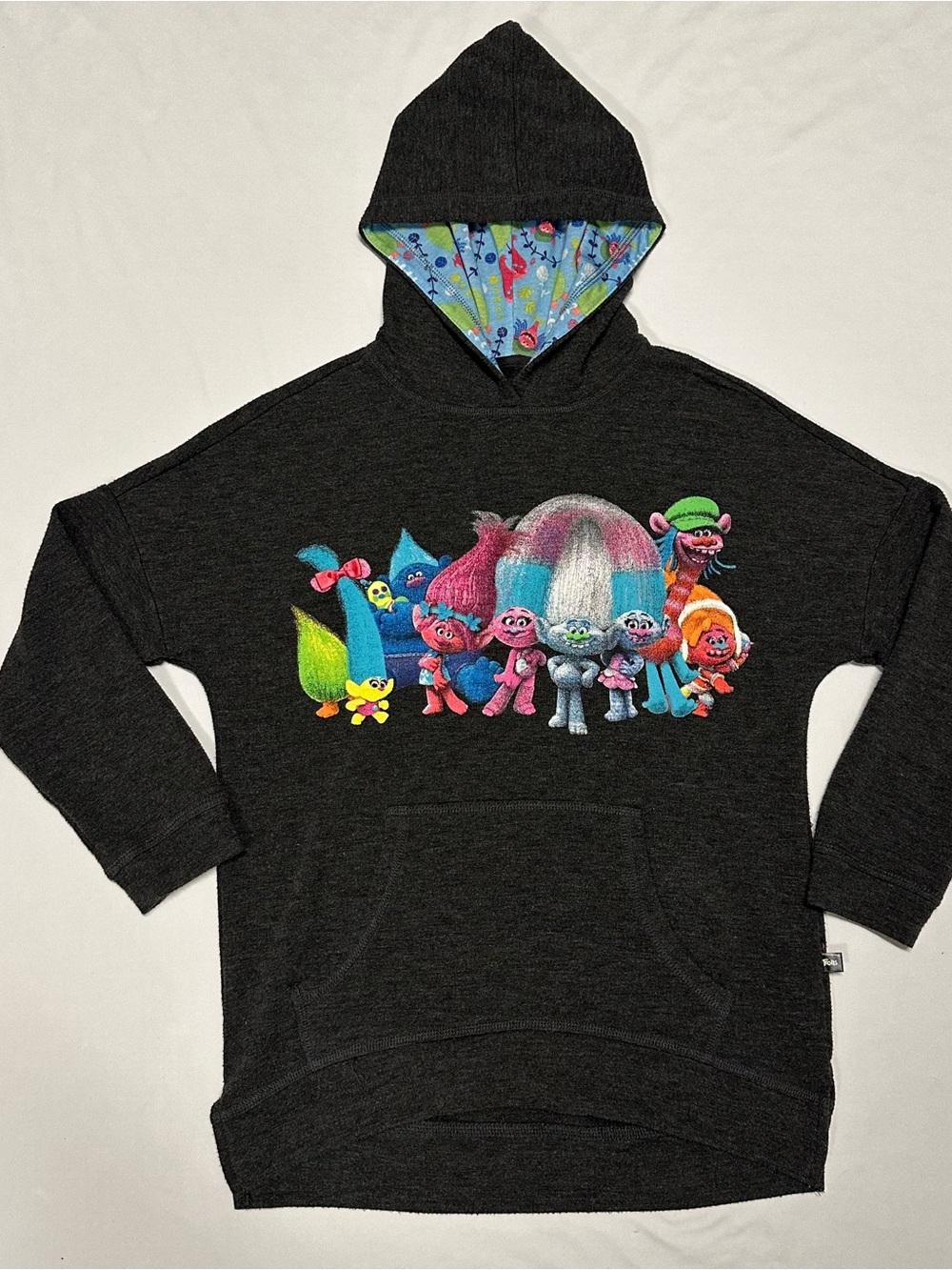 Trolls Hooded Sweatshirt with Colorful Trolls Graphic